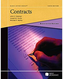 Black Letter Series: Contracts 9781685611392