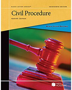 Black Letter Series: Civil Procedure 9798887864938