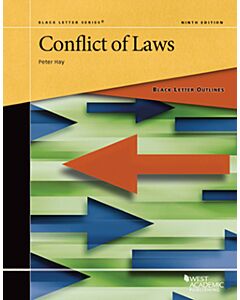 Black Letter Series: Conflict of Laws 9781636595542