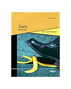 Black Letter Series: Torts 9780314275523