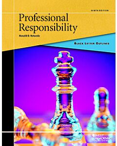 Black Letter Series: Professional Responsibility 9780314275530