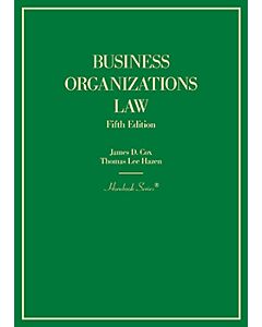 Hornbook on Business Organizations Law (Hornbook Series) 9781642424010