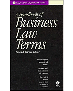 Black's Handbook of Business Law Terms 9780314239358