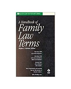 Black's Handbook of Family Law Terms 9780314249067