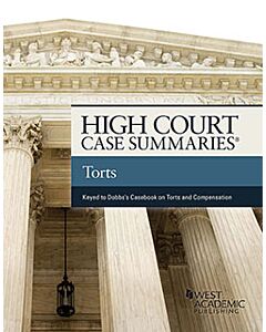 High Court Case Summaries: Torts 9781640205710