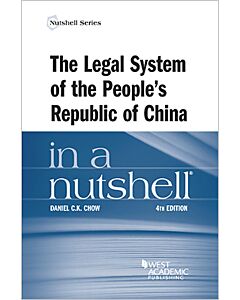 Law in a Nutshell: The Legal System of the People's Republic of China 9781642421132