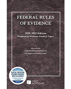 Federal Rules of Evidence, with Faigman Evidence Map (Instant Digital Access Code Only) 9798892091428