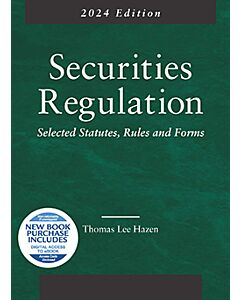 Securities Regulation, Selected Statutes, Rules and Forms 9798887860121