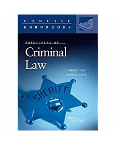 Principles of Criminal Law (Concise Hornbook Series) 9781683285359