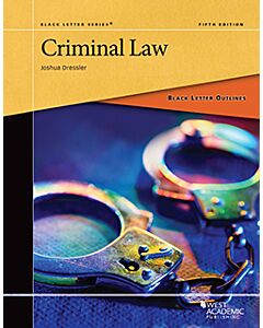 Black Letter Series: Criminal Law 9798887863597