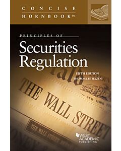 Principles of Securities Regulation (Concise Hornbook Series) 9781642424102