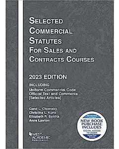 Selected Commercial Statutes for Sales and Contracts Courses (Instant Digital Access Code Only) 9798887861456