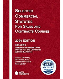 Selected Commercial Statutes for Sales and Contracts Courses (Instant Digital Access Code Only) 9798892091503