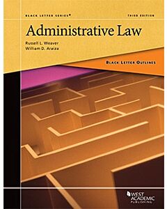 Black Letter Series: Administrative Law 9781647083540