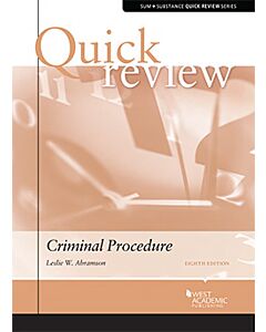 Sum & Substance Quick Review on Criminal Procedure 9781636592831