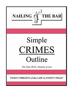 Nailing the Bar Series: Simple Crimes Outline 9781936160082