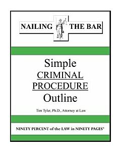 Nailing the Bar Series: Simple Criminal Procedure Outline 9781936160242