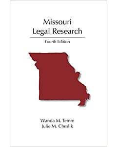 Missouri Legal Research 9781531022570