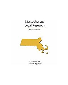 Massachusetts Legal Research 9781611637618