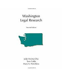 Washington Legal Research 9781594607189