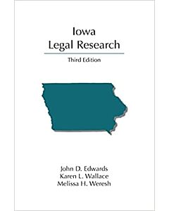 Iowa Legal Research 9781531023690
