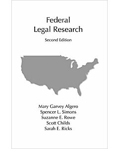 Federal Legal Research 9781611637137