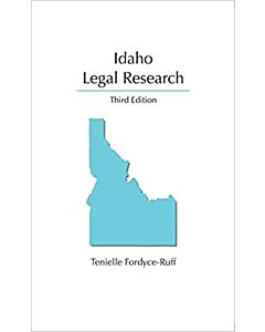 Idaho Legal Research 9781531015596