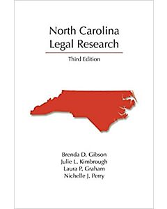 North Carolina Legal Research 9781531013400