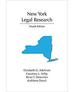 New York Legal Research 9781531016661