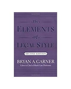 The Elements of Legal Style 9780195141627