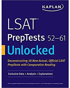 LSAT PrepTests 52-61 Unlocked: Exclusive Data + Analysis + Explanations 9781506237060