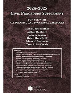 Civil Procedure Supplement, for Use with All Pleading and Procedure Casebooks 9798892090377