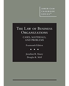 Cases and Materials on the Law of Business Organizations (American Casebook Series) (Instant Digital Access Code Only) 9781647081829