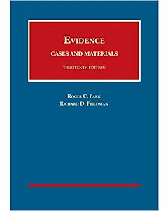 Evidence, Cases and Materials (University Casebook Series) (Instant Digital Access Code Only) 9781684674305