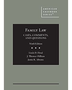 Family Law: Cases, Comments, and Questions (American Casebook Series) (Rental) 9781636599205