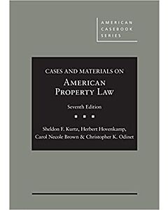 Cases and Materials on American Property Law (American Casebook Series) (Instant Digital Access Code Only) 9781684672813