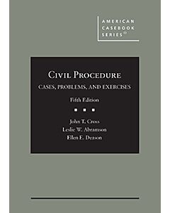 Civil Procedure: Cases, Problems, and Exercises (American Casebook Series) 9798887861517