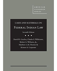 Cases and Materials on Federal Indian Law (American Casebook Series) (Instant Digital Access Code Only) 9781683284543