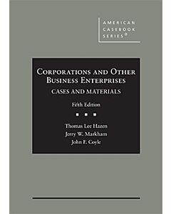 Corporations and Other Business Enterprises, Cases and Materials (American Casebook Series) (Instant Digital Access Code Only) 9781647089658