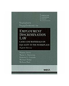 Statutory Supplement to Employment Discrimination Law 9780314267313