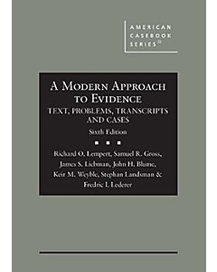 A Modern Approach to Evidence: Text, Problems, Transcripts and Cases (American Casebook Series) (Instant Digital Access Code Only) 9781636598048