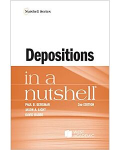 Law in a Nutshell: Depositions 9781685615048