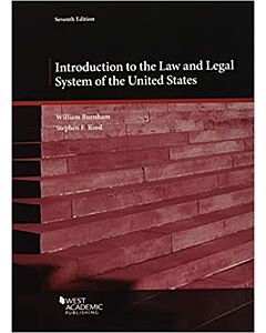 Introduction to the Law and Legal System of the United States 9781684675838