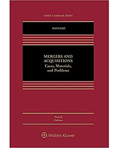 Mergers, Acquisitions: Cases, Materials, and Problems (w/ Connected eBook) 9781543819731