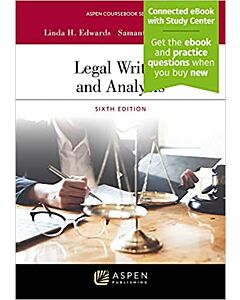 Legal Writing and Analysis (w/ Connected eBook with Study Center) 9781543858518