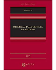 Mergers and Acquisitions: Law and Finance (w/ Connected eBook) (Instant Digital Access Code Only) 9781543857368