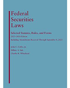 Federal Securities Laws: Selected Statutes, Rules, and Forms 9798887860466