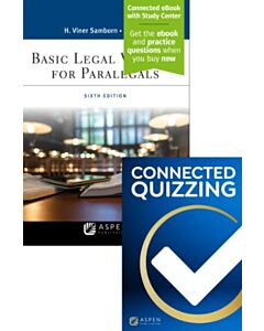 Basic Legal Writing for Paralegals (Connected eBook + Connected Quizzing) (Instant Digital Access Code Only) 9781543835199