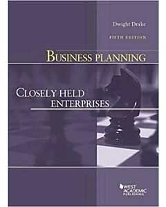 Business Planning: Closely Held Enterprises 9781640209701