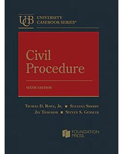 Civil Procedure (University Casebook Series) 9798887864631